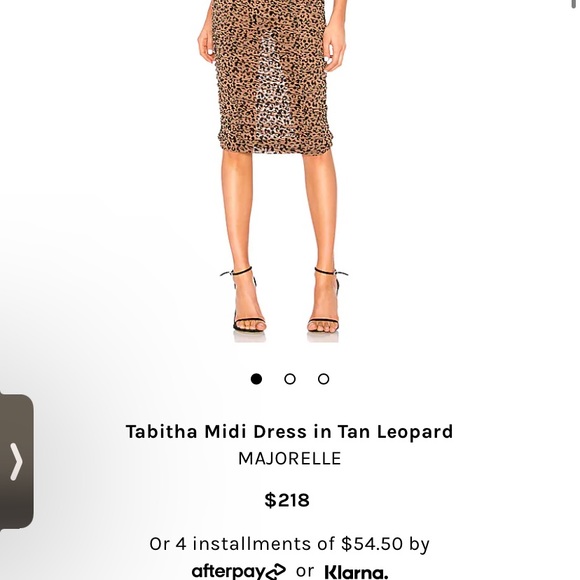 rouged leopard tight midi dress - Picture 2 of 10